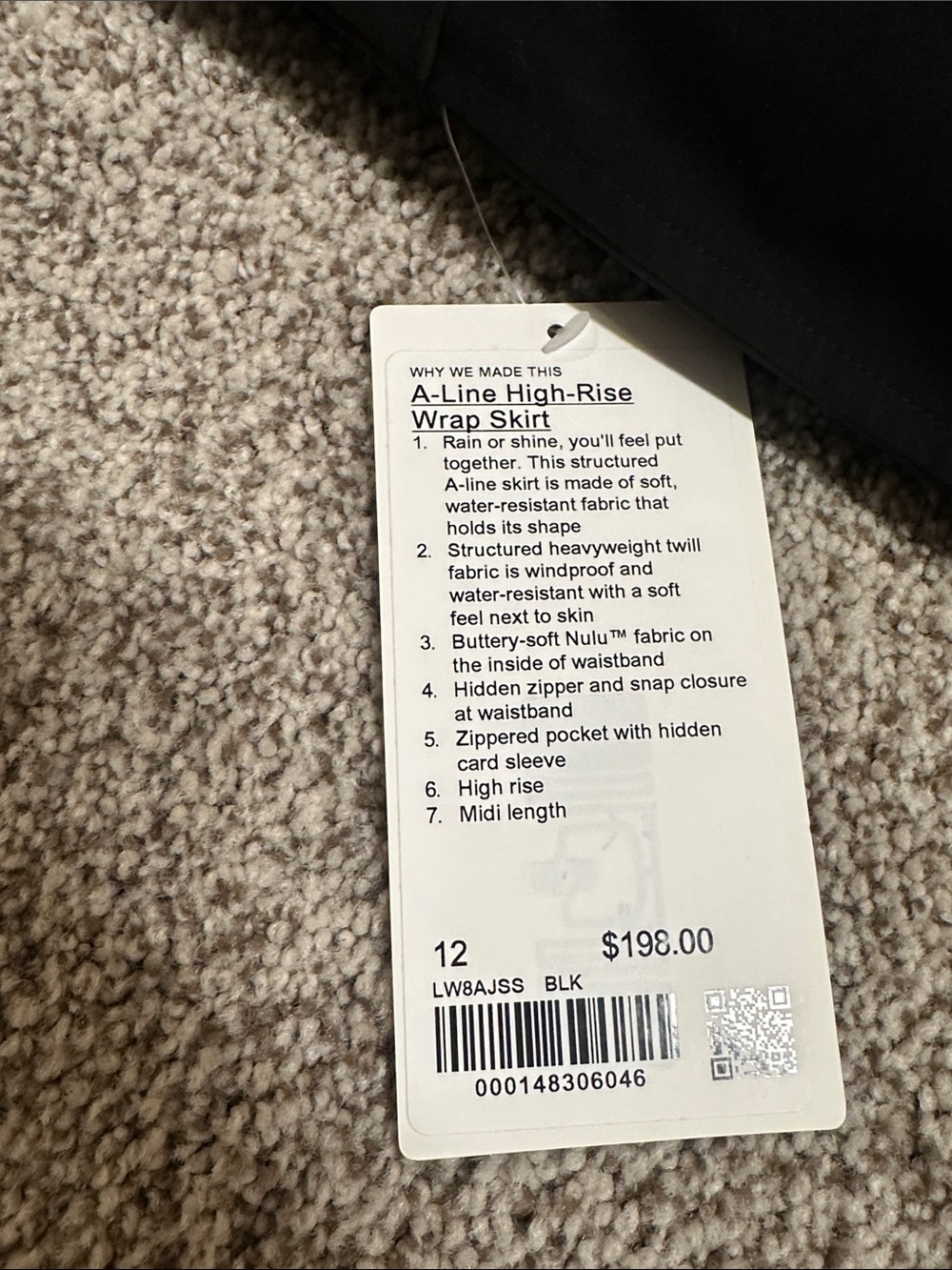 NWT Lululemon A-Line High-Rise Wrap Skirt - Picture 8 of 11